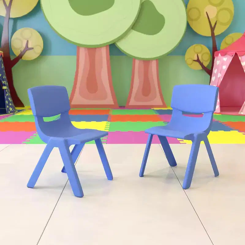 Sedia impilabile in plastica per bambini, blu/verde/rossa, set da 6 (fino a 6 posti a sedere)
