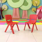 Sedia impilabile in plastica per bambini, blu/verde/rossa, set da 6 (fino a 6 posti a sedere)