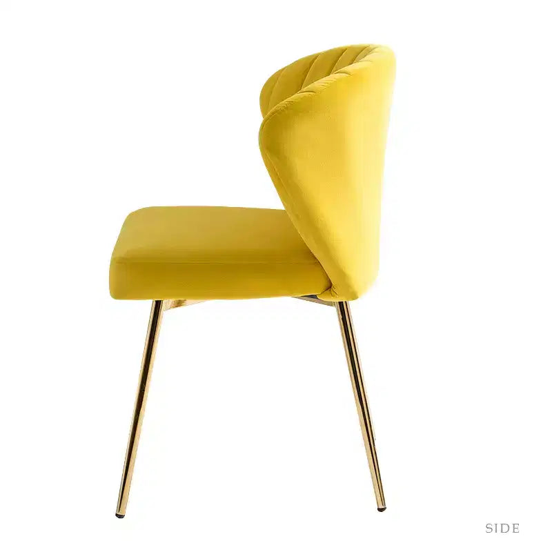 Sedia da pranzo imbottita in velluto grigio, set da 6