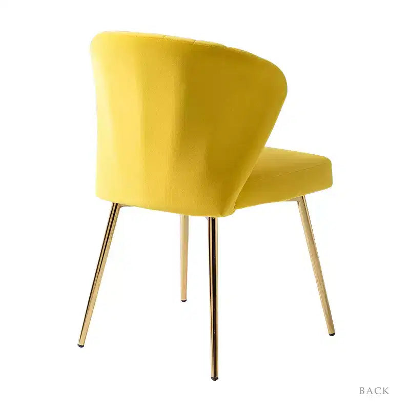 Sedia da pranzo imbottita in velluto grigio, set da 6