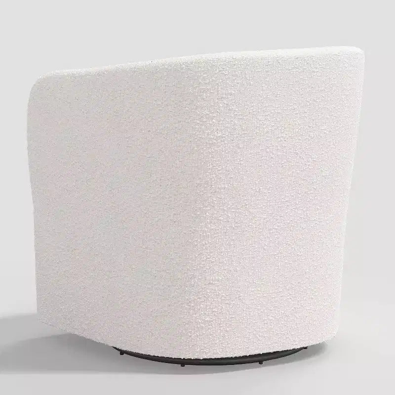 Poltrona girevole Milano Elephant / Snow Boucle Barrel – 1 Posto