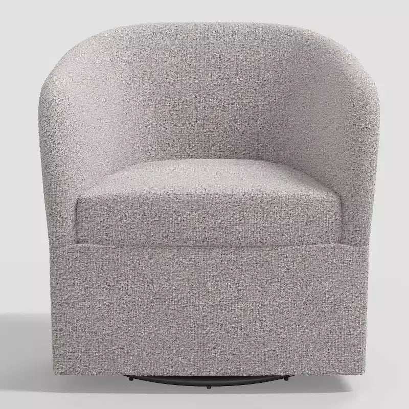 Poltrona girevole Milano Elephant / Snow Boucle Barrel – 1 Posto