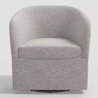 Poltrona girevole Milano Elephant / Snow Boucle Barrel – 1 Posto