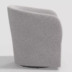 Poltrona girevole Milano Elephant / Snow Boucle Barrel – 1 Posto