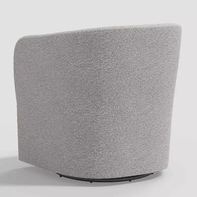 Poltrona girevole Milano Elephant / Snow Boucle Barrel – 1 Posto