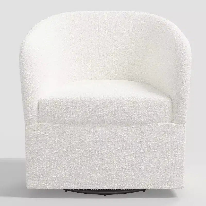 Poltrona girevole Milano Elephant / Snow Boucle Barrel – 1 Posto