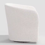 Poltrona girevole Milano Elephant / Snow Boucle Barrel – 1 Posto